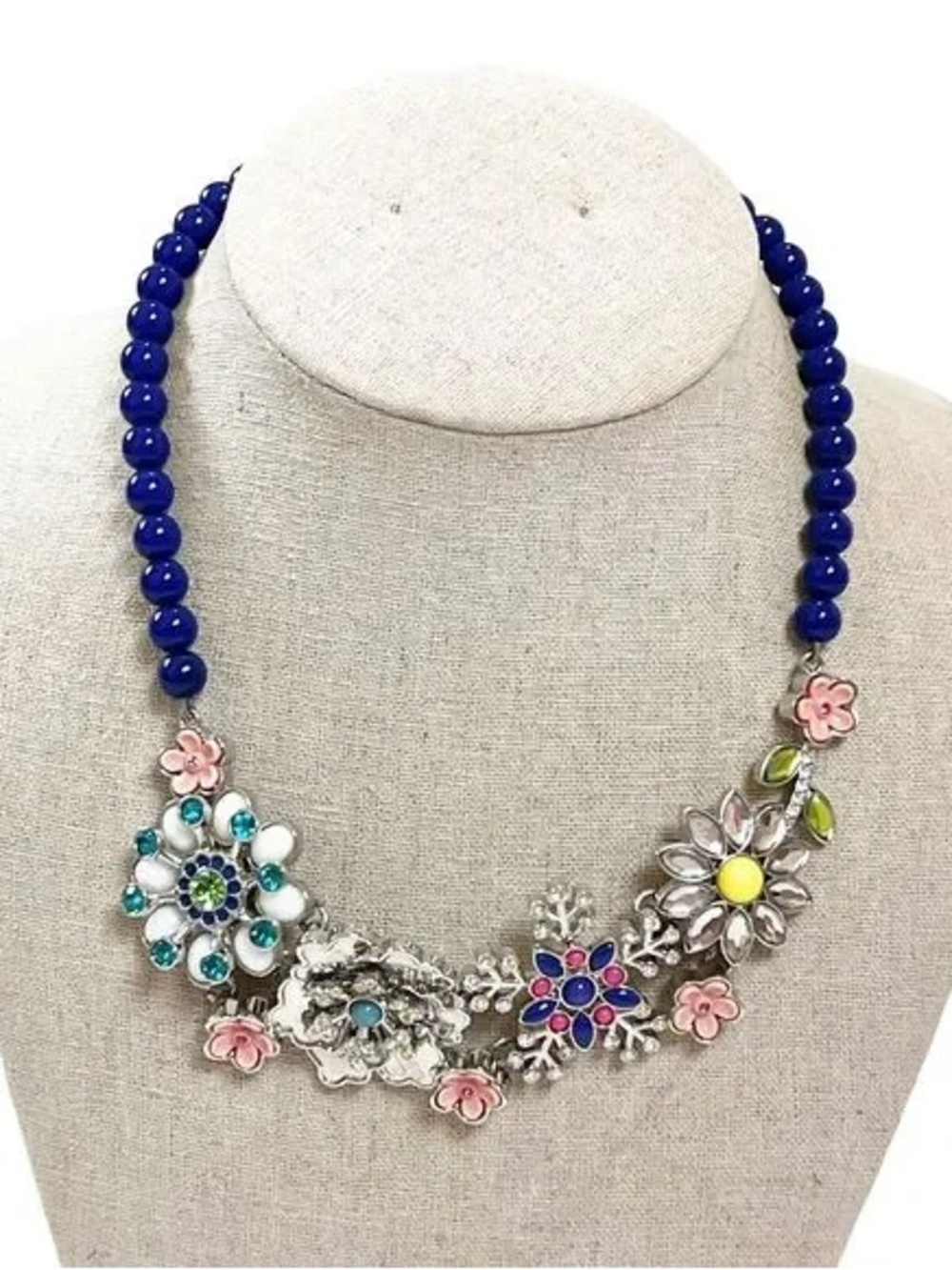 Lia Sophia "Full Bloom" statement necklace